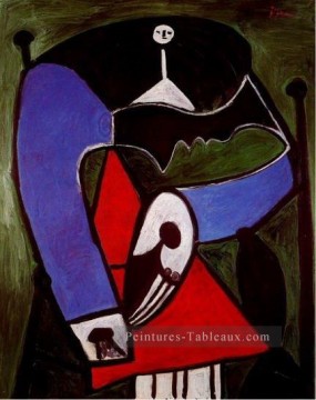  picasso - Femme dans un fauteuil 3 1927 cubiste Pablo Picasso
